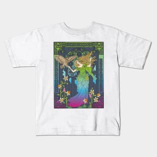 Celtic Woman (pink, blue, green) Kids T-Shirt